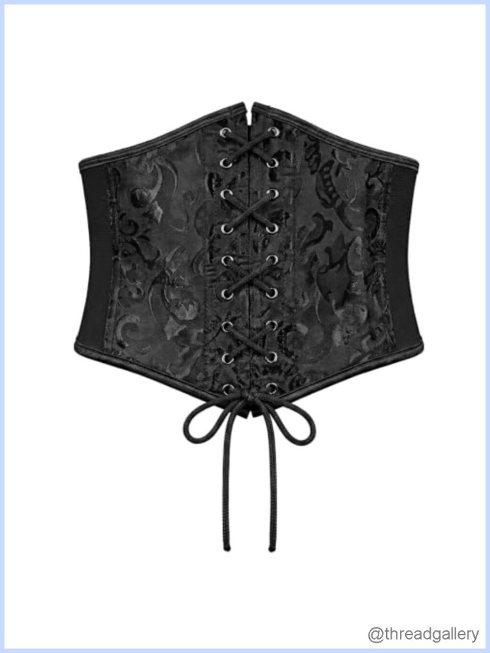 Wide Elastic Lace Up Corset Belt Waist Cinch for Dress Costume